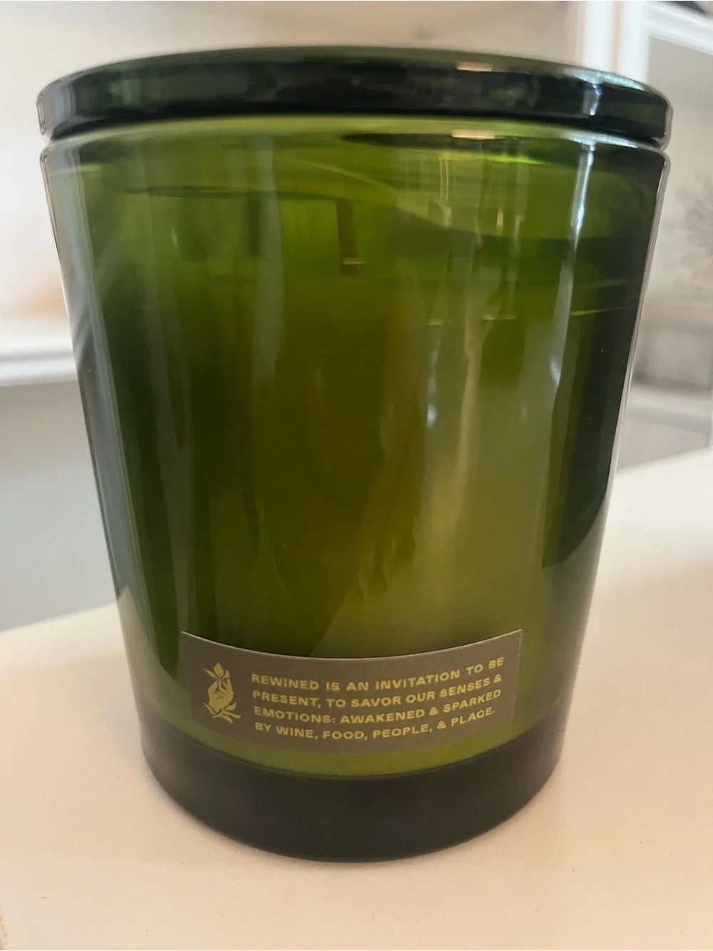 Rewined Sauvignon Blanc Scented Soy Candle 10 oz Glass Jar w Lid Boujee Gift